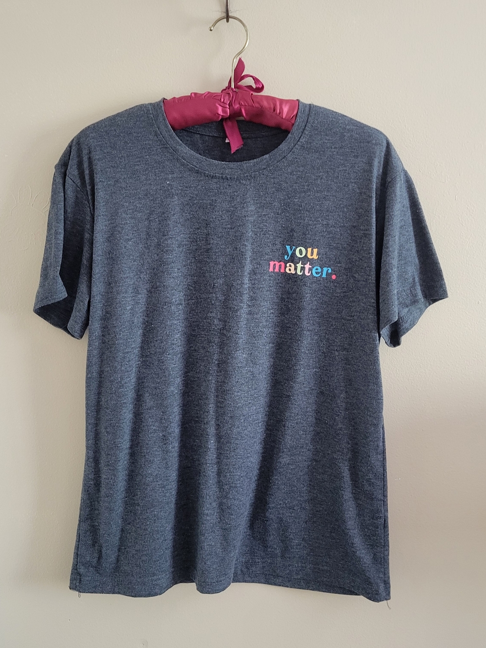 3/$12 SALE 'You Matter' Heather Navy Short-Sleeve Tee Graphic